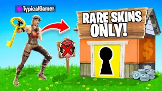 I Went UNDERCOVER in a RARE SKIN ONLY Tournament! (Fortnite)