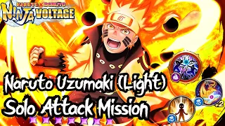 NxB NV: Naruto Uzumaki Sage of Six Paths (Light) Solo Attack Mission |Naruto x Boruto Ninja Voltage!