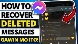 HOW TO RECOVER DELETED AND UNSENT MESSAGES ON MESSENGER 2022 l MESSENGER NEW TRICKS 2022