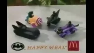 Batman Returns McDonald's Happy Meal Toys Commercial
