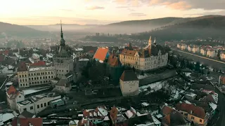 Discover Sighisoara Romania | Drone view