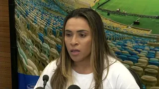 Brazilian football player Marta honoured in Maracana stadium