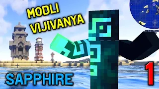 Minecraft Let's Play - Sapphire Survival 1 Qism O'zbekcha minecraft #Kayzo #Minecraft