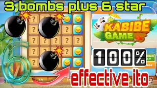 Kabibe game || 3 bombs plus 6 stars || Mines game || Effective ito