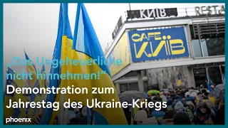 “Das Ungeheuerliche nicht hinnehmen!”: Demonstration zum Jahrestag des Krieges gegen die Ukraine