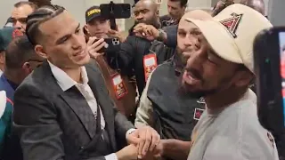 David Benavidez REFUSES to Leave to HUG Demetrius Andrade after their Fight: “You a TALENTED …”