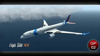 Flight Sim 2018 | Game Playing| Airbus| Antarctica To Jakarta Flight Flying. GP02