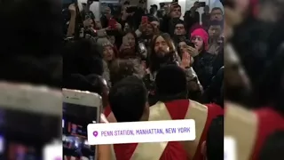 Jared Leto LIVE - New York, Madison Square Garden, Penn Station, Manhattan, Grand Central Terminal