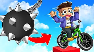 Me PASÉ el OBBY más IMPOSIBLE de ROBLOX en BICICLETA