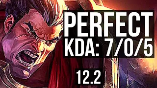 DARIUS vs KAYLE (TOP) | 7/0/5, 3.1M mastery, Rank 6 Darius, Godlike | EUW Grandmaster | 12.2