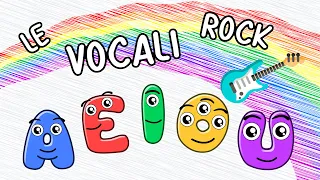 Le vocali Rock - 🎸 - AEIOU - Canzoni per bambini - Baby cartoons