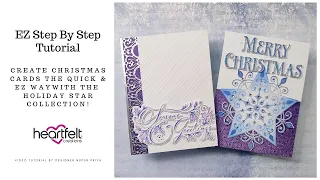 Create Christmas Cards the Quick & EZ way with the Holiday Star Collection!