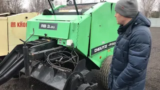 Deutz-Fahr RB 3.20 с Ротором Обзор рулонного пресс подборщика