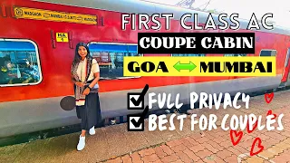 GOA TO MUMBAI | First Class AC | Coupe Cabin | Mandovi Express