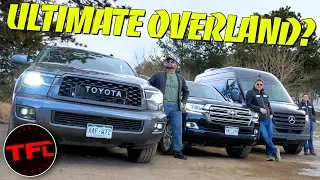 What's The World's Best Overlander?  Land Cruiser vs Sequoia vs Sprinter 4X4 Off-Road Challenge!