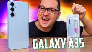 GALAXY A35! O melhor CUSTO BENEFÍCIO da SAMSUNG? Unboxing e IMPRESSÕES!