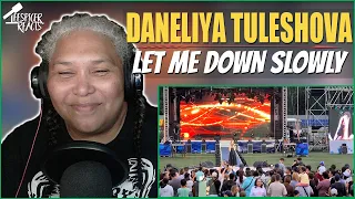 Let Me Down Slowly (cover by Daneliya Tuleshova - LIVE) - Reaction