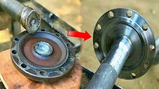 Process of Broken Axle Repair / Restoration Truck Axle Shaft / Amazing Process