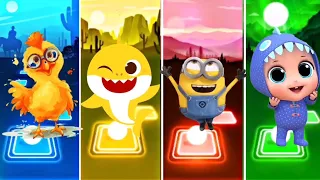 Funny chicken 🆚 Baby Shark 🆚 Minions 🆚 Little Angel 🔥🎶 who is the best....💥💫