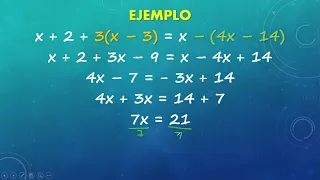 ECUACIONES LINEALES CON SIGNOS DE AGRUPACIÓN