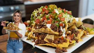 Our Family’s Favorite CHEESY BEEFY NACHOS, fast easy and on a budget!