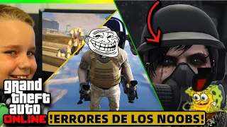 GTA ONLINE 2020|TOP: 6 ERRORES QUE COMETEN LOS NOOBS EN GTA ONLINE