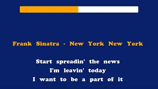 Frank Sinatra - New York New York (Karaoke) - 320Kbs