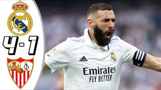 Real Madrid vs Sevilla 4-1- All Goals & Highlights - 2023