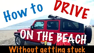 OBX Beach Driving-How to drive on the beach without getting stuck