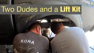 Watch Two Newbies Fumble Through an Alldogs Offroad Lift Kit on a Nissan Frontier!