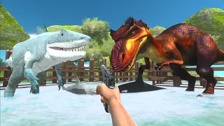 I Try to Hunting for the King Shark and Rescue Mercenaries - Animal Revolt Battle Simulator