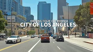 [Full Version] LOS ANGELES - Driving Downtown Grand Ave, Hill Street, Broadway, Wilshire, California