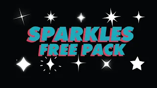 Free animation pack of 15 star sparkles - 4K green screen