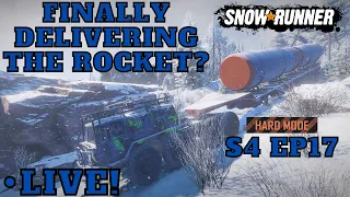 Rocket Delivery? Hard Mode LIVE! No Chained Tires!  Episode 17 Amur SnowRunner Season 4 DLC