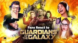 This caught them off-guard!!! FIRST TIME watching Guardians of the Galaxy (2014) Reaction