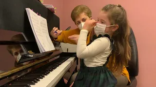 Piano Lesson snippet. Clara (5). Irina Gorin