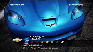 NFS HP racer exotic series Chevrolet Corvette ZR1