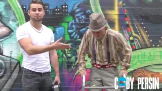 Grandpa raps in the hood like a boss!