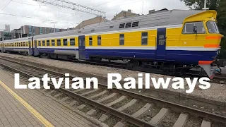 I travel by train in Latvia. Latvian Railways. Riga - Valga.