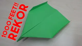 Dünya Rekoru Kıran Kağıt Uçak Modeli