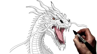 How To Draw A Chinese Dragon | Step By Step |