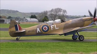 Spitfire Mk XVI Flying Display, Ardmore June 2022.