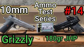 10mm Ammo Testing Series: #14 GRIZZLY 180gr JHP | 5" AND 3.8" Barrels | Accuracy/Gel