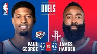 Paul George & James Harden Both Go For 40+ POINTS In Houston | February 9, 2019