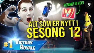 Første VICTORY ROYALE i Sesong 12 🏆 Sjekker Ut Alt Som Er NYTT 🔥 - Norsk Fortnite