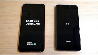 Samsung Galaxy A01 vs Redmi Go Bootanimation