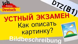 Как описать картинку на экзамене B1 DTZ? Устная часть экзамена по немецкому языку.