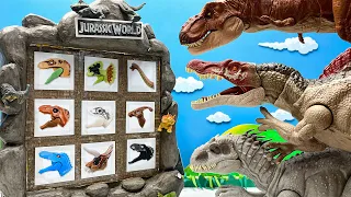 Dinosaur Smashing Box play | Finding dinosaur Heads! Tyrannosaurus Rex Spinosaurus