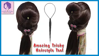 How to use Topsy tail/Hairstyling loop tool | Amazing tricky Hairstyling tool | Combs and Styles