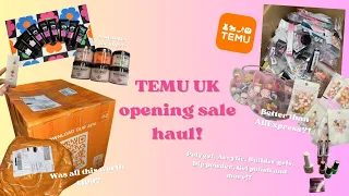 TEMU IS IN THE UK?! 😁 | HUGE £100 TEMU NAIL HAUL 💅🏼 | BEGINNERS NAIL SUPPLIES AND CHARMS! 🫧